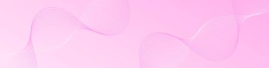Çizgiler ve dalgalarla soyut bir arkaplan. Web pankartı boyutu. Tasarım elementi. Broşür, broşür, broşür, broşür, poster için vektör arkaplan. Pembe gradyan. Yaz, aşk