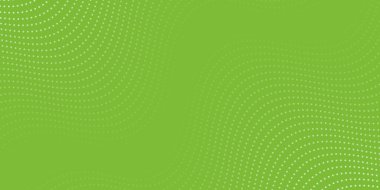 Noktalı ve dalgalı soyut bir arkaplan. Orta boy pankart. Tasarım elementi. Broşür, broşür, broşür, broşür, poster için vektör arkaplan. Yeşil Gradyan