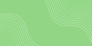 Çizgiler ve dalgalarla soyut arkaplan. Orta boy pankart. Tasarım elementi. Broşür, broşür, broşür, broşür, poster için vektör arkaplan. Yeşil Gradyan