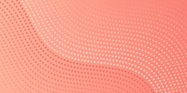 Noktalı ve dalgalı soyut bir arkaplan. Orta boy pankart. Tasarım elementi. Broşür, broşür, broşür, broşür, poster için vektör arkaplan. Turuncu ve bej gradyan