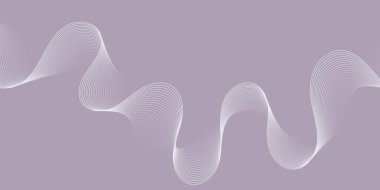 Çizgiler ve dalgalarla soyut bir arkaplan. Orta boy pankart. Tasarım elementi. Broşür, broşür, broşür, broşür, poster için vektör arkaplan. Pembe gradyan. Bej, gri