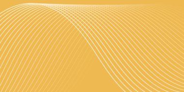 Çizgiler ve dalgalarla soyut bir arkaplan. Orta boy pankart. Tasarım elementi. Broşür, broşür, broşür, broşür, poster için vektör arkaplan. Turuncu eğilim