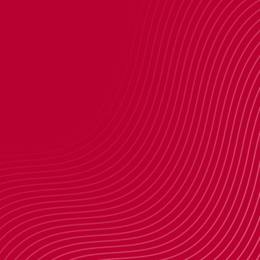 Çizgilerle soyut arkaplan. Dalgalı vektör pankartı. Poster, kart, broşür, broşür, broşür için arka plan. Tasarım için geometrik element. Kırmızı Gradyan