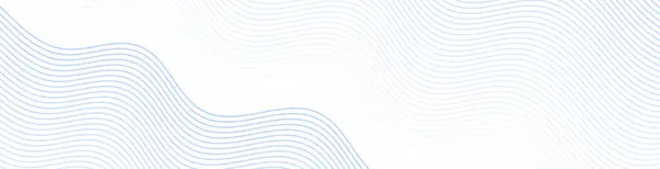 Çizgiler ve dalgalarla soyut bir arkaplan. Web pankartı boyutu. Tasarım elementi beyazda izole edildi. Broşür, broşür, broşür, broşür, poster için vektör arkaplan. Beyaz ve mavi gradyan