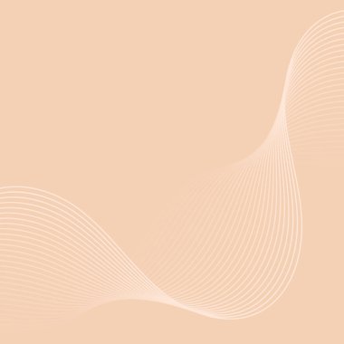 Çizgilerle soyut arkaplan. Dalgalı vektör pankartı. Poster, kart, broşür, broşür, broşür için arka plan. Tasarım için geometrik element. Bej rengi. Kahve, kahve, şeker. 