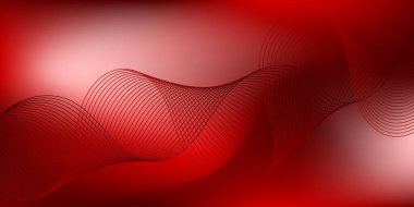 Çizgiler ve dalgalarla soyut arkaplan bulanıklaştırılmış. Örgü gradyanı. Standart pankart boyutu. Poster, broşür, broşür için arka plan. Renkli, kırmızı gradyan. Sevgililer Günü