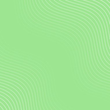 Çizgiler ve dalgalarla soyut bir arkaplan. Pankart. Tasarım elementi izole edildi. Broşür, broşür, broşür, broşür, poster için vektör arkaplan. Yeşil ve beyaz gradyan. Doğa, ekoloji, vegan