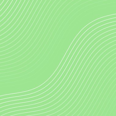 Çizgiler ve dalgalarla soyut bir arkaplan. Pankart. Tasarım elementi izole edildi. Broşür, broşür, broşür, broşür, poster için vektör arkaplan. Yeşil ve beyaz gradyan. Doğa, ekoloji, vegan