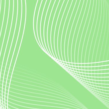 Çizgiler ve dalgalarla soyut bir arkaplan. Pankart. Tasarım elementi izole edildi. Broşür, broşür, broşür, broşür, poster için vektör arkaplan. Yeşil ve beyaz gradyan. Doğa, ekoloji, vegan