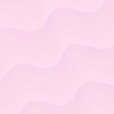 Çizgiler ve dalgalarla soyut bir arkaplan. Pankart. Tasarım elementi izole edildi. Broşür, broşür, broşür, broşür, poster için vektör arkaplan. Pembe gradyan. Aşk, tatlı, yumuşak