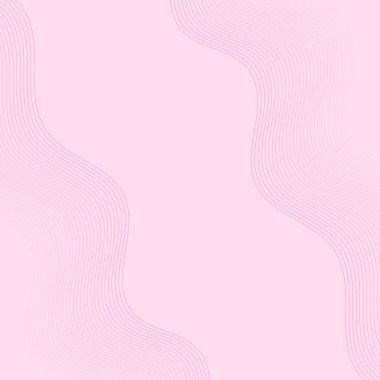 Çizgiler ve dalgalarla soyut bir arkaplan. Pankart. Tasarım elementi izole edildi. Broşür, broşür, broşür, broşür, poster için vektör arkaplan. Pembe gradyan. Aşk, tatlı, yumuşak