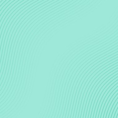 Çizgiler ve dalgalarla soyut bir arkaplan. Pankart. Tasarım elementi izole edildi. Broşür, broşür, broşür, broşür, poster için vektör arkaplan. Yeşil gradyan. Turkuaz, mavi