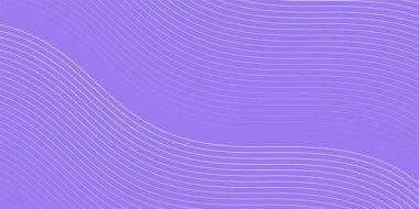 Çizgiler ve dalgalarla soyut bir arkaplan. Orta boy pankart. Tasarım elementi izole edildi. Broşür, broşür, broşür, broşür, poster için vektör arkaplan. Mor renkte. Violet