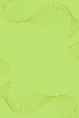 Çizgiler ve dalgalarla soyut bir arkaplan. Standart poster boyutunda. Tasarım elementi izole edildi. Broşür, broşür, broşür ve broşür için vektör arkaplan. Yeşil Gradyan