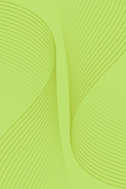 Çizgiler ve dalgalarla soyut bir arkaplan. Standart poster boyutunda. Tasarım elementi izole edildi. Broşür, broşür, broşür ve broşür için vektör arkaplan. Yeşil Gradyan