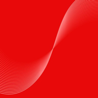 Çizgiler ve dalgalarla soyut bir arkaplan. Pankart. Tasarım elementi izole edildi. Broşür, broşür, broşür, broşür, poster için vektör arkaplan. Kırmızı gradyan. Aşk, Sevgililer Günü