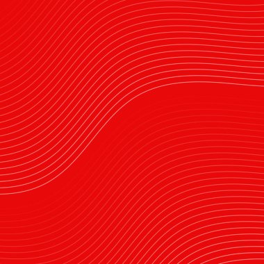 Çizgiler ve dalgalarla soyut bir arkaplan. Pankart. Tasarım elementi izole edildi. Broşür, broşür, broşür, broşür, poster için vektör arkaplan. Kırmızı gradyan. Aşk, Sevgililer Günü