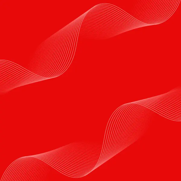 Çizgiler ve dalgalarla soyut bir arkaplan. Pankart. Tasarım elementi izole edildi. Broşür, broşür, broşür, broşür, poster için vektör arkaplan. Kırmızı gradyan. Aşk, Sevgililer Günü