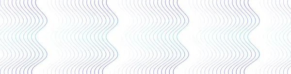 Çizgiler ve dalgalarla soyut bir arkaplan. Web pankartı boyutu. Tasarım elementi beyazda izole edildi. Broşür, broşür, poster için vektör arkaplan. Mavi ve beyaz gradyan