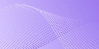 Çizgiler ve dalgalarla soyut bir arkaplan. Orta boy pankart. Tasarım elementi izole edildi. Broşür, broşür, broşür, broşür, poster için vektör arkaplan. Mor renkte. Violet