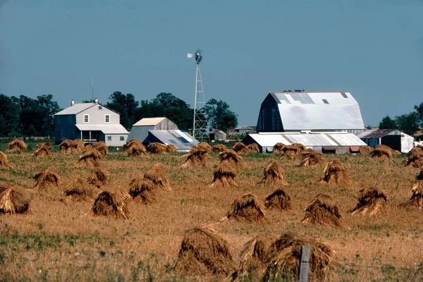 Amish Farms Dot Countryside Missouri Ozarks One Diggins Missouri Shows — Stock Photo, Image