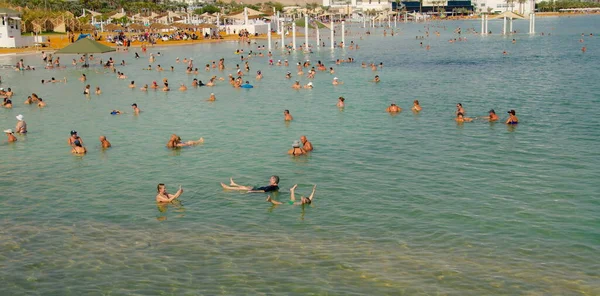 Israel Dead Sea Ein Bobek Listopad 2022 Resort Veřejná Pláž — Stock fotografie