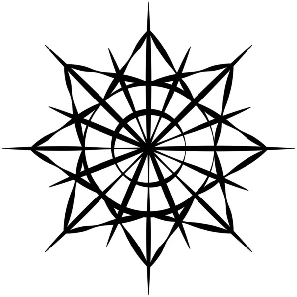 Рождественская Звезда Графическое Черное Изображение Белом Фоне Вектор — стоковый вектор