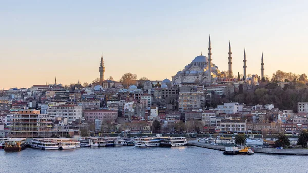 Süleymaniye Moschee Sultanahmet Viertel Altstadt Von Istanbul Türkei Sonnenuntergang Istanbul — Stockfoto
