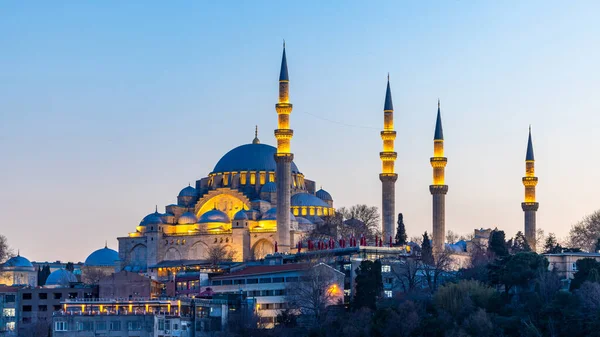 Süleymaniye Moschee Sultanahmet Viertel Altstadt Von Istanbul Türkei Sonnenuntergang Istanbul — Stockfoto