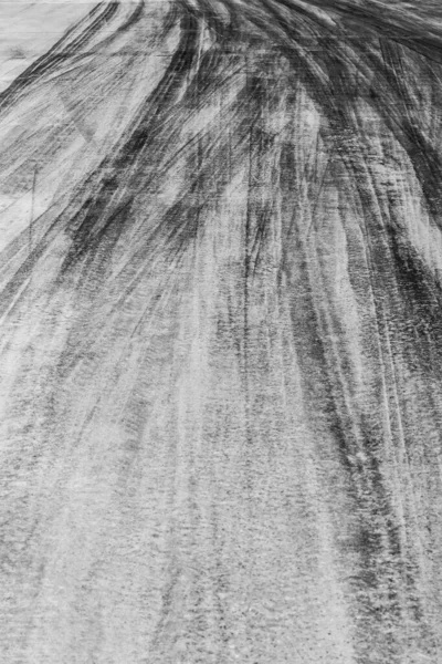 Radreifen Spurtet Autoreifen Markiert Asphalt Straße Mit Auto Schleuderreifenspuren — Stockfoto