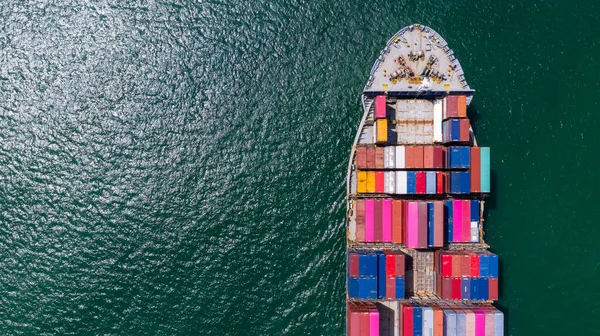 Transporte Marítimo Carga Buques Portacontenedores Comercio Global Logística Importación Náutica — Foto de Stock