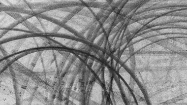 Asfalt yolda hava görüşü lastik izi asfalt pisti dokusu ve arka planda soyut arka planda siyah lastik izi asfalt yolda kayma izi asfalt yolda lastik izi.