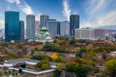 Osaka Şatosu güzel bir eğlence. Osaka Şatosu, Osaka Şatosu, Osaka Şatosu, Kansai, Japonya.