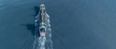 Hava manzaralı petrol ve doğalgaz tankeri nakliye gemisi petrol ve doğalgaz, Global işletme nakliyat ithalat ithalat lojistik nakliye petrol ve doğalgaz tanker gemisi, Sea Yük petrol tankeri