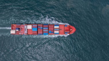 Hava görüşü konteynır konteynırı lojistik konteynır kargo, küresel iş konteynırı kargo taşımacılığı ticari ticaret lojistik nakliye konteynırı uluslararası konteynır, konteynır kargo gemisi.