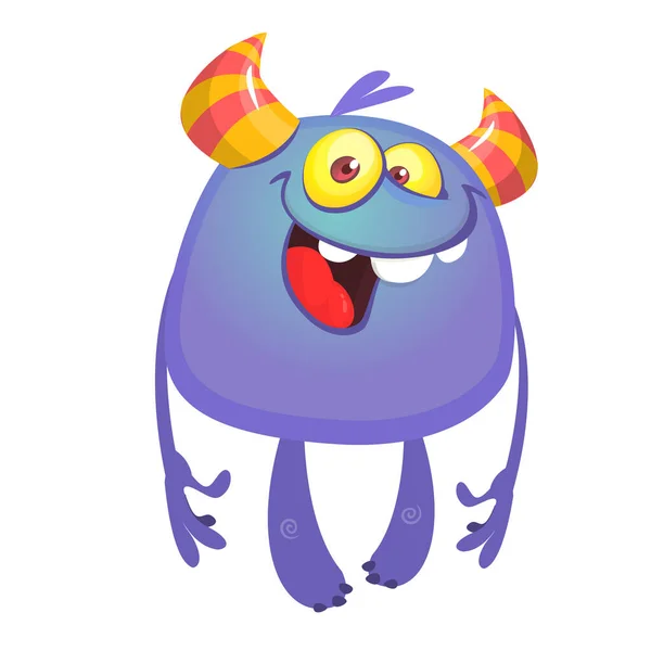 Funny Cartoon Monster Vector Illustration Cute Monster Character — Stock Vector