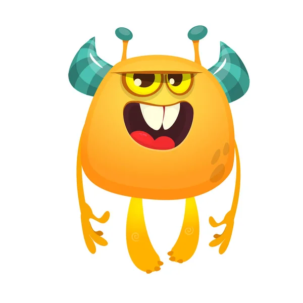 Funny cartoon monster. Vector illustration of cute monster character — Illustration Funny Cartoon Monster Vector Illustration Cute Monster Character — Stock Vector