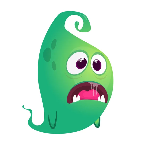 Funny Cartoon Monster Vector Halloween Illustration — Stock Vector