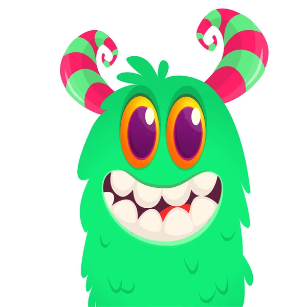 Créature Monstre Dessin Animé Drôle Illustration Vectorielle Halloween — Image vectorielle