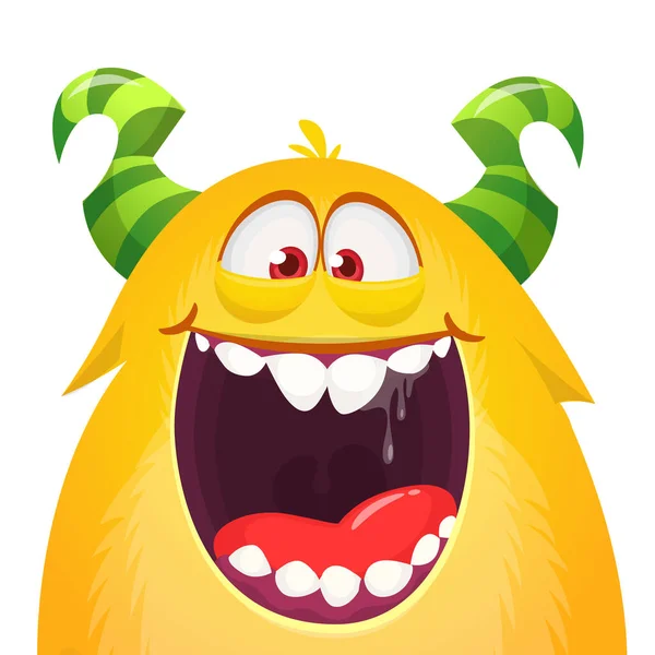 Lustiges Cartoon Monster Wesen Vektorgrafik Halloween — Stockvektor