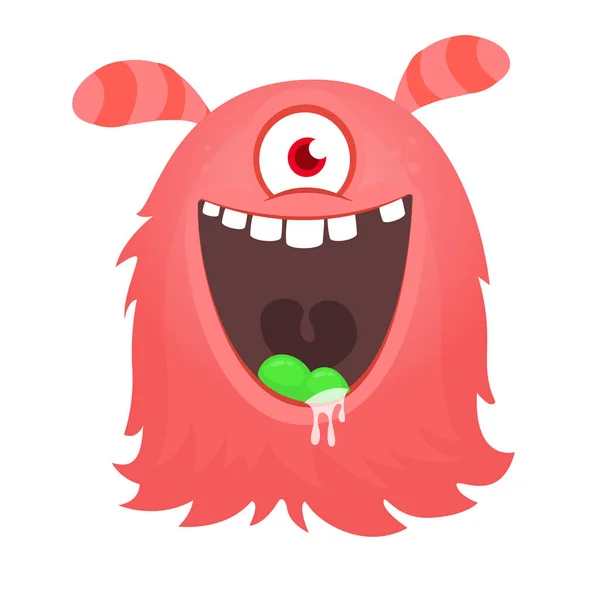 Happy Cartoon Monster Halloween Vectorillustratie — Stockvector