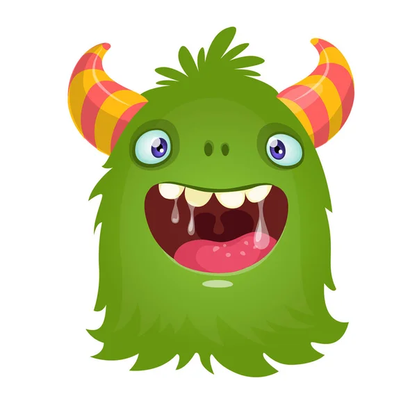 Glückliches Cartoon Monster Halloween Vektorillustration — Stockvektor