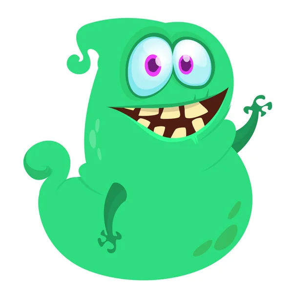 Lustiges Cartoon Fliegendes Monster Design Monster Charakterdarstellung — Stockvektor