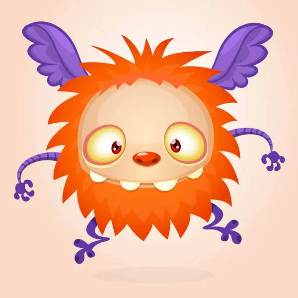 stock vector Happy cartoon monster. Halloween vector illustration of funny monster 