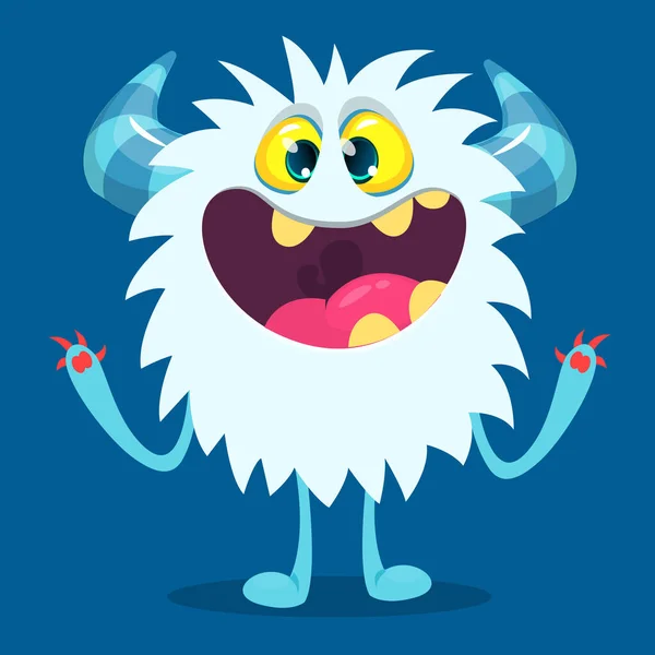 stock vector Happy cartoon monster. Halloween vector illustration of funny monster 