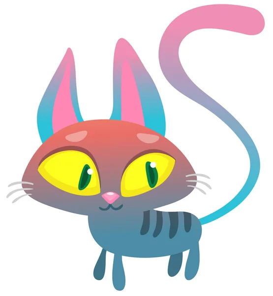 Cartoon Sphynx Shorthair Cat Vector Illustration Isolated — Stock Vector