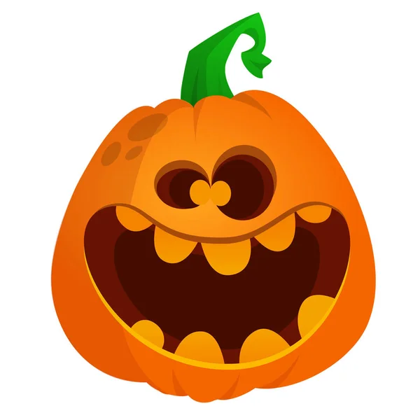 Halloween Strašák Dýňovou Hlavou Ilustrace Vektorový Karikatura Vyřezávané Jack Lucerna — Stockový vektor