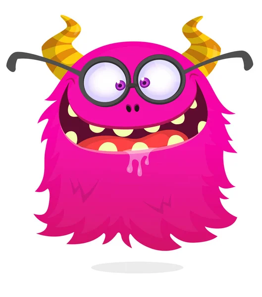 Funny cartoon flying monster. Halloween vector illustration. Great for package or party decoration. — Illustration Funny Cartoon Flying Monster Halloween Vector Illustration Great Package Party — Stock Vector