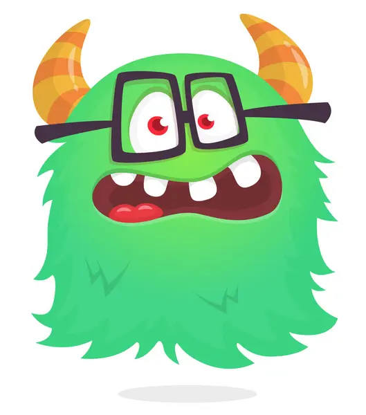 Funny cartoon flying monster. Halloween vector illustration. Great for package or party decoration. — Illustration Funny Cartoon Flying Monster Halloween Vector Illustration Great Package Party — Stock Vector