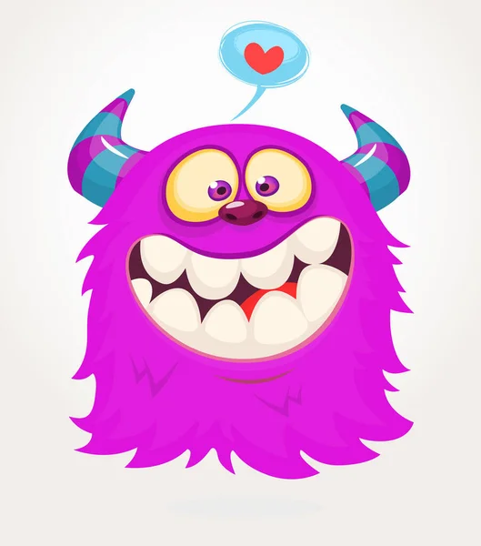 Funny Cartoon Flying Monster Halloween Vector Illustration Great Package Party — Stock Vector